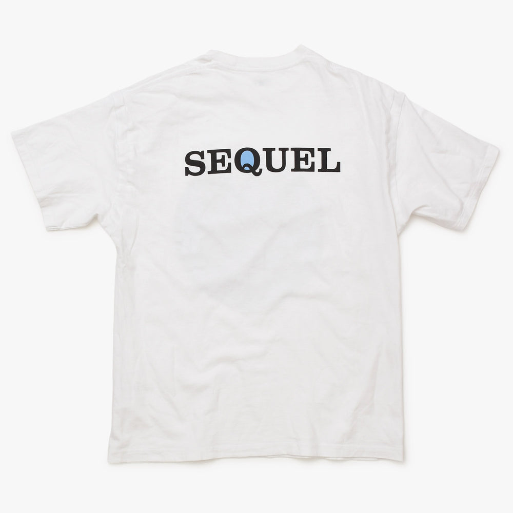 SEQUEL 24SS プリント Tシャツ カットソー シークエル ホワイト サイズL 美品 中古 4b012901