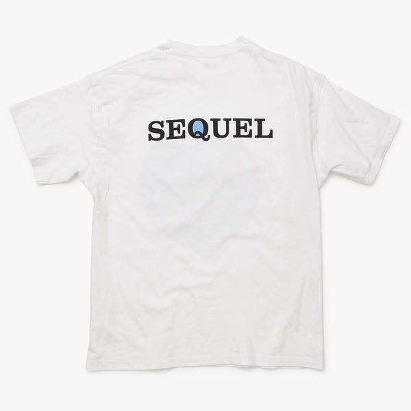 SEQUEL 24SS プリント Tシャツ カットソー シークエル ホワイト サイズL 美品 中古 4b012901