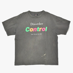 極美品 SAINT MICHAEL セントマイケル 23SSControl 半袖Tシャツ SM-S23-0000-001 サイズXL グレー コットン 中古 4b012906