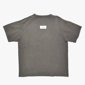 極美品 SAINT MICHAEL セントマイケル 23SSControl 半袖Tシャツ SM-S23-0000-001 サイズXL グレー コットン 中古 4b012906