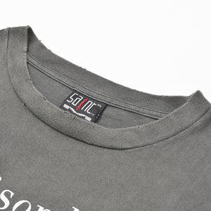 極美品 SAINT MICHAEL セントマイケル 23SSControl 半袖Tシャツ SM-S23-0000-001 サイズXL グレー コットン 中古 4b012906