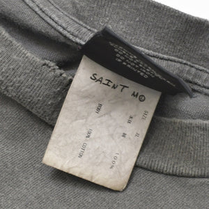 極美品 SAINT MICHAEL セントマイケル 23SSControl 半袖Tシャツ SM-S23-0000-001 サイズXL グレー コットン 中古 4b012906