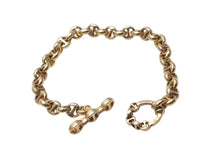 画像をギャラリービューアに読み込む, 極美品 HOORSENBUHS ホーセンブース OPEN-LINK BRACELET オープンリンクブレスレット 重量約32.1g 全長約18cm 18K 6PD 中古 4b001292