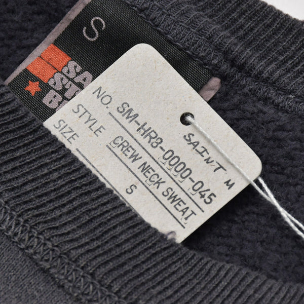 新品未使用 SAINT MICHAEL セントマイケル THE DEVIANT ザ ディヴィアント スウェットシャツ SM-HR3-0000-045 サイズS ブラック 中古 4b012911
