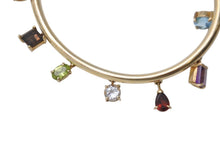 画像をギャラリービューアに読み込む, Bijou de M ビジュードエム Color Stone Bangle カラーストーンバングル 重量約11.1g シルバ−925 GP マルチカラーストーン 美品 中古 4b001296