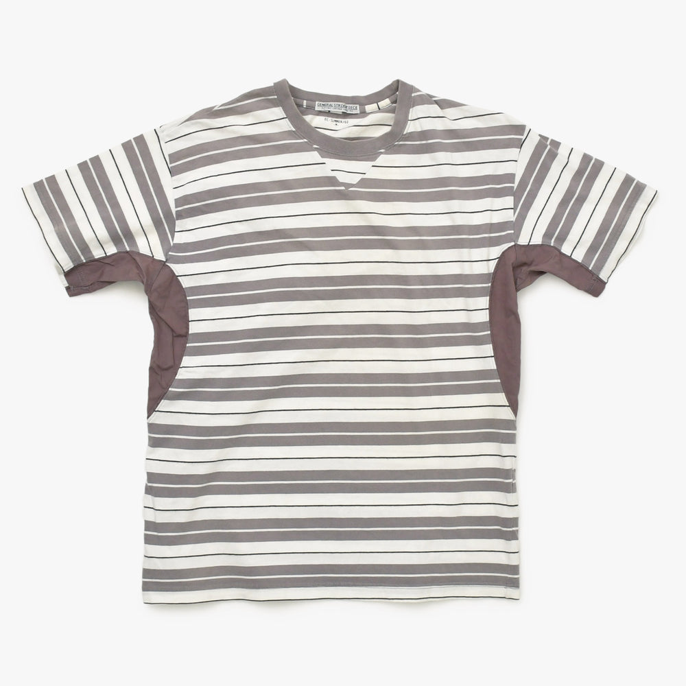 GENERAL STRIKE PIECE ゼネラル・ストライク・ピース ストライプ ボーダー柄 Tシャツ サイズM 美品 中古 4b012961