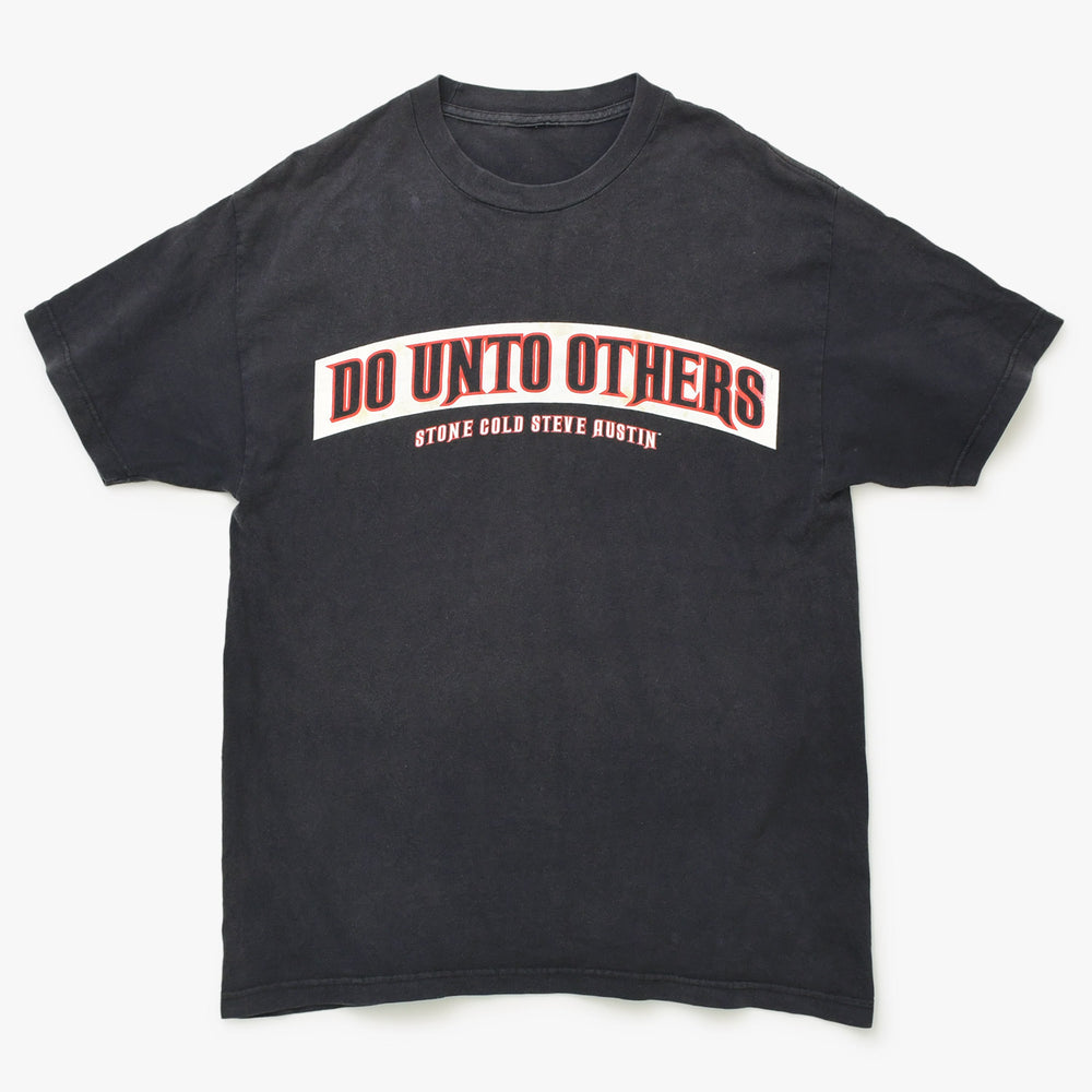STONE COLD ストーンコールド WWE Do unto T-SHIRT tシャツ ブラック レッド ホワイト 美品 中古 4a001297