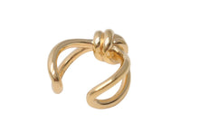 Load image into Gallery viewer, BOTTEGAVENETA ボッテガヴェネタ ノットリング 815946VAHU08120 シルバー925 ゴールド サイズ7.5号 表記サイズ13 美品 中古 4b001297