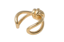 Load image into Gallery viewer, BOTTEGAVENETA ボッテガヴェネタ ノットリング 815946VAHU08120 シルバー925 ゴールド サイズ7.5号 表記サイズ13 美品 中古 4b001297