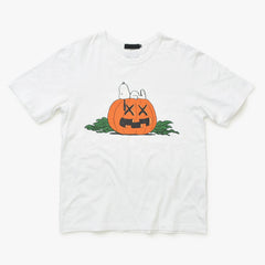 OriginalFake × KAWS オリジナルフェイク × カウズ T-Shirt ホワイト オレンジ コットン100% 美品 中古 4a001299