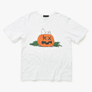OriginalFake × KAWS オリジナルフェイク × カウズ T-Shirt ホワイト オレンジ コットン100% 美品 中古 4a001299