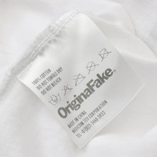 画像をギャラリービューアに読み込む, OriginalFake × KAWS オリジナルフェイク × カウズ T-Shirt ホワイト オレンジ コットン100% 美品 中古 4a001299