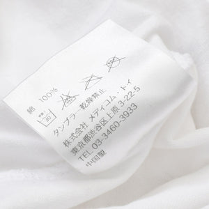OriginalFake × KAWS オリジナルフェイク × カウズ T-Shirt ホワイト オレンジ コットン100% 美品 中古 4a001299