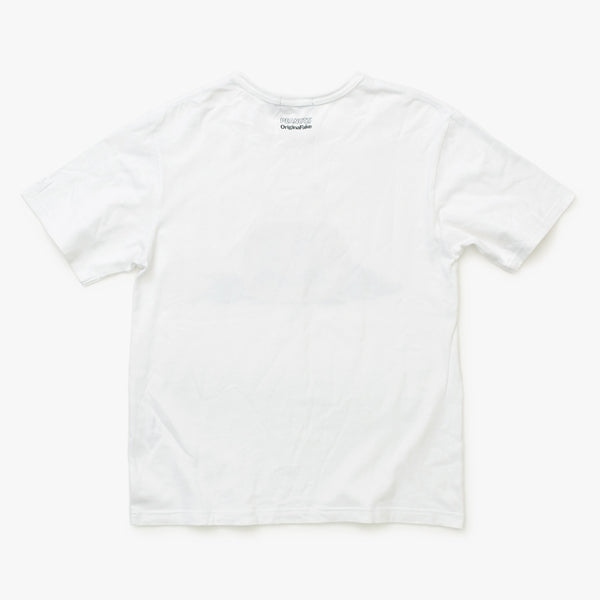 OriginalFake × KAWS オリジナルフェイク × カウズ T-Shirt ホワイト オレンジ コットン100% 美品 中古 4a001299