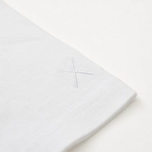 OriginalFake × KAWS オリジナルフェイク × カウズ T-Shirt ホワイト オレンジ コットン100% 美品 中古 4a001299