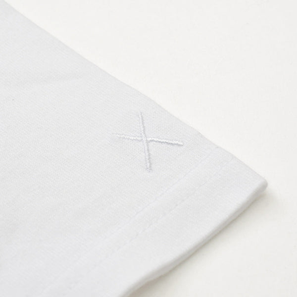 OriginalFake × KAWS オリジナルフェイク × カウズ T-Shirt ホワイト オレンジ コットン100% 美品 中古 4a001299