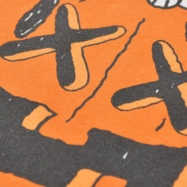 OriginalFake × KAWS オリジナルフェイク × カウズ T-Shirt ホワイト オレンジ コットン100% 美品 中古 4a001299