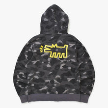 画像をギャラリービューアに読み込む, A BATHING APE アベイシングエイプ KITH キース コラボ パーカー ブラック サイズL プリント ベイプ 美品 中古 4a001301