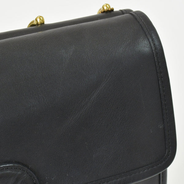 COACH コーチ メトロポリタン ウィリス 2WAY ショルダーバッグ 9927 ブラック カーフ ゴールド金具 美品 中古 4b013034