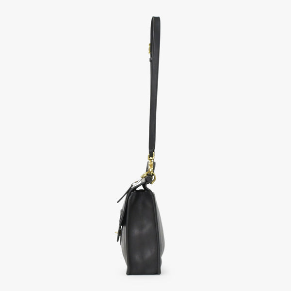 COACH コーチ メトロポリタン ウィリス 2WAY ショルダーバッグ 9927 ブラック カーフ ゴールド金具 美品 中古 4b013034