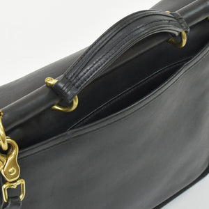 COACH コーチ メトロポリタン ウィリス 2WAY ショルダーバッグ 9927 ブラック カーフ ゴールド金具 美品 中古 4b013034