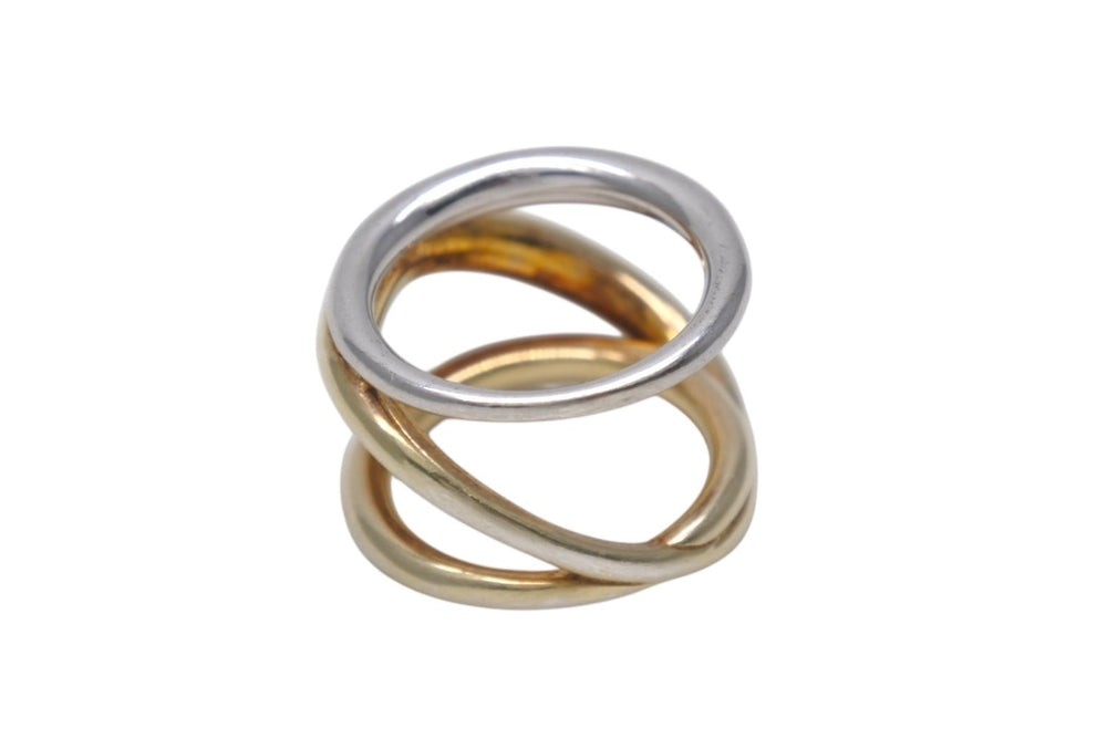 Charlotte Chesnais Berg triplet ring 22BA045VEAR Weight approx. 10.5g Size 11.5 Good condition Used 4b001304