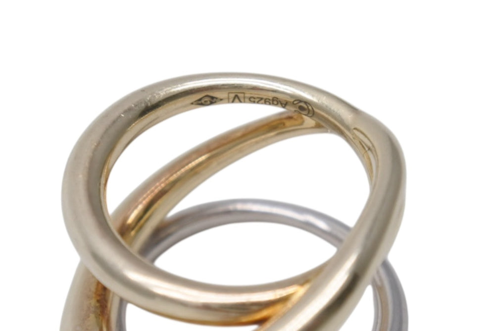 Charlotte Chesnais Berg triplet ring 22BA045VEAR Weight approx. 10.5g Size 11.5 Good condition Used 4b001304
