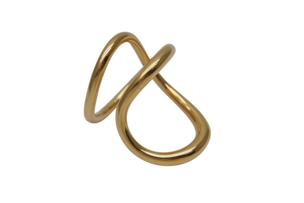 Charlotte Chesnais Ribbon Ring 20BA033VER Weight approx. 9.5g Size EU51 No. 12.5 Good Condition Used 4b001305