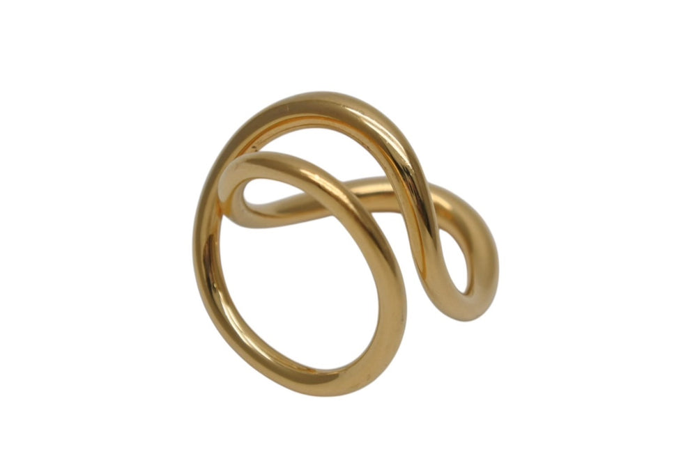 Charlotte Chesnais Ribbon Ring 20BA033VER Weight approx. 9.5g Size EU51 No. 12.5 Good Condition Used 4b001305