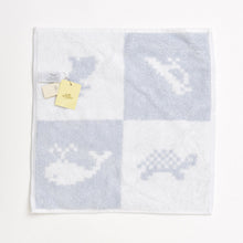 Load image into Gallery viewer, 新品未使用 HERMES エルメス ハンカチ 二枚セット 102831M ブルー ホワイト コットン エチケット ギフト 中古 4b013134