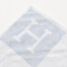 Load image into Gallery viewer, 新品未使用 HERMES エルメス ハンカチ 二枚セット 102831M ブルー ホワイト コットン エチケット ギフト 中古 4b013134
