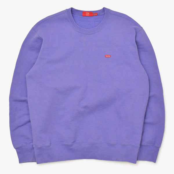 Supreme シュプリーム Small Box Logo スモールボックスロゴ スウェットシャツ 101837 パープル サイズL 美品 中古 4b013185