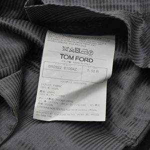 TOM FORD トムフォード パンツ ベスト セットアップ OR0022 61004Z グレー ファブリック サイズ7-52R 美品 中古 4b012704