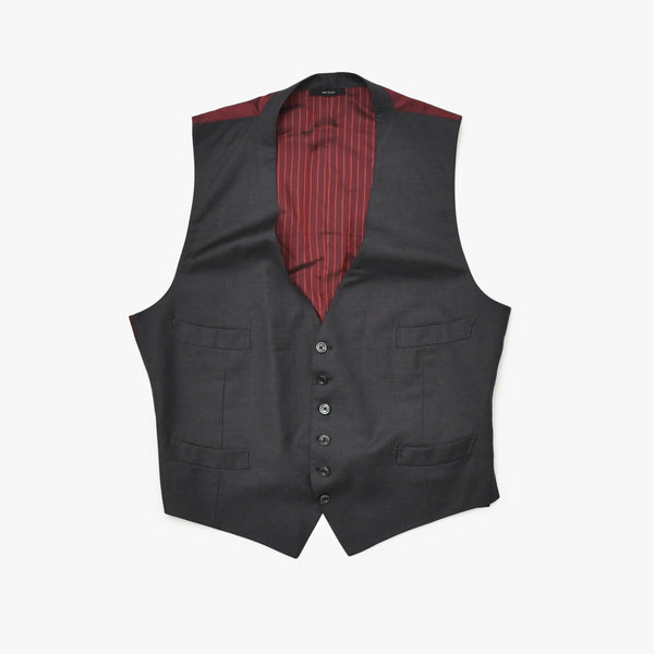 TOM FORD トムフォード パンツ ベスト セットアップ OR0022 61004Z グレー ファブリック サイズ7-52R 美品 中古 4b012704