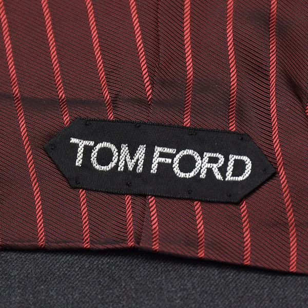 TOM FORD トムフォード パンツ ベスト セットアップ OR0022 61004Z グレー ファブリック サイズ7-52R 美品 中古 4b012704