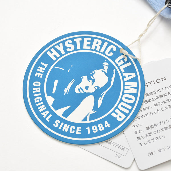 新品未使用 HYSTERIC GLAMOUR ヒステリックグラマー GUITAR PLAYER ギタープレイヤー タンクトップ 02241CR01 サイズS ブルー 中古 4b013305