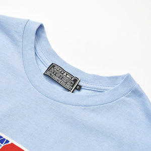 新品未使用 HYSTERIC GLAMOUR ヒステリックグラマー GUITAR PLAYER ギタープレイヤー タンクトップ 02241CR01 サイズS ブルー 中古 4b013305