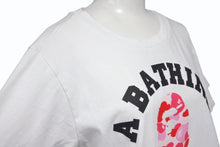 画像をギャラリービューアに読み込む, A BATHING APE アベイシングエイプ 半袖Tシャツ サイズ レディースS ピンクカモ ホワイト コットン ベイプ 美品 中古 4b001331