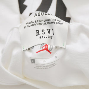 新品未使用 RSVP アールエスヴィーピー 00's NIKE ナイキ AIR JORDAN エアジョーダン 半袖Tシャツ A1036 サイズL ホワイト 中古 4b013385