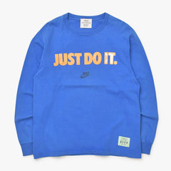 RSVP アールエスヴィーピー VINTAGE ヴィンテージ 90's JUST DO IT. NIKE ナイキ 長袖Tシャツ サイズL ブルー 美品 中古 4b013386