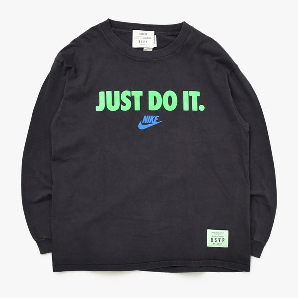 RSVP アールエスヴィーピー VINTAGE ヴィンテージ 90's JUST DO IT. NIKE ナイキ 長袖Tシャツ A1036 サイズM ブラック 美品 中古 4b013387