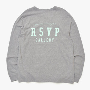 RSVP アールエスヴィーピー VINTAGE ヴィンテージ 90's ナイキ 長袖Tシャツ A1036 グレー レッド プリント 美品 中古 4b013397