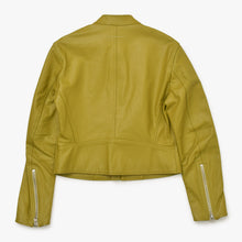 Load image into Gallery viewer, 極美品 Maison Margiela メゾン マルジェラ ZIP LEATHER JACKET レザージャケット S52AM0215 サイズ40 カーキ 中古 4b013476