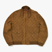 Load image into Gallery viewer, 極美品 GUCCI グッチ カーフジャケット 691063 カーフ ブラウン ジップアップ ブラック金具 中古 4b013480
