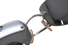 画像をギャラリービューアに読み込む, 極美品 CHANEL シャネル リムレス サングラス メガネ アイウェア ココマーク ライトグレー シルバー金具 サイズ54□19 中古 4b001358