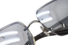 Load image into Gallery viewer, CHANEL シャネル リムレス サングラス 4092-B c.124/6I サイズ62□15 120 ココマーク ラインストーン グレー 美品 中古 4b001359