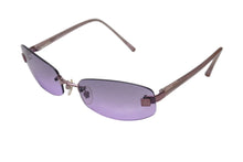 画像をギャラリービューアに読み込む, 極美品 CHANEL シャネル リムレス サングラス 4067 c.225/90 サイズ57□18 130 ココマーク パープル 中古 4b001360