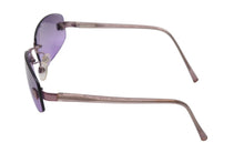 画像をギャラリービューアに読み込む, 極美品 CHANEL シャネル リムレス サングラス 4067 c.225/90 サイズ57□18 130 ココマーク パープル 中古 4b001360