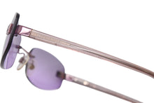 画像をギャラリービューアに読み込む, 極美品 CHANEL シャネル リムレス サングラス 4067 c.225/90 サイズ57□18 130 ココマーク パープル 中古 4b001360