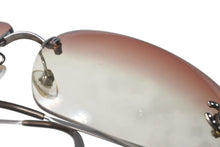 Load image into Gallery viewer, CHANEL シャネル リムレス サングラス 4017-D c.124/89 サイズ62□17 120 ココマーク ラインストーン ブラウン 美品 中古 4b001362